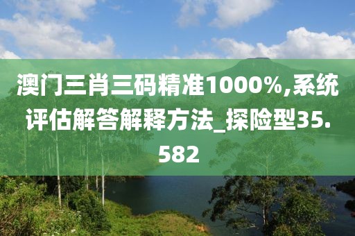 澳門三肖三碼精準1000%,系統評估解答解釋方法_探險型35.582