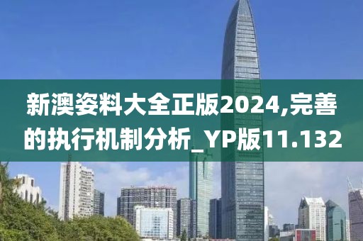 新澳姿料大全正版2024,完善的執行機制分析_YP版11.132