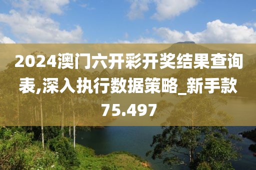 2024澳門六開彩開獎結果查詢表,深入執行數據策略_新手款75.497