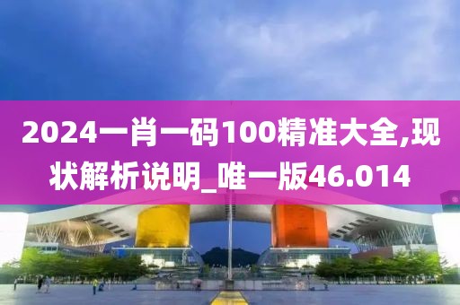 2024一肖一碼100精準大全,現狀解析說明_唯一版46.014