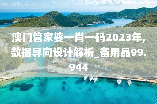 澳門管家婆一肖一碼2023年,數據導向設計解析_備用品99.944