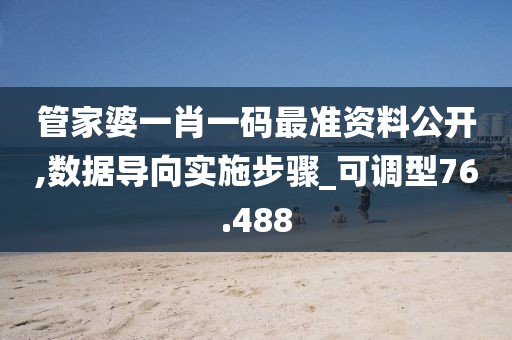 管家婆一肖一碼最準資料公開,數據導向實施步驟_可調型76.488