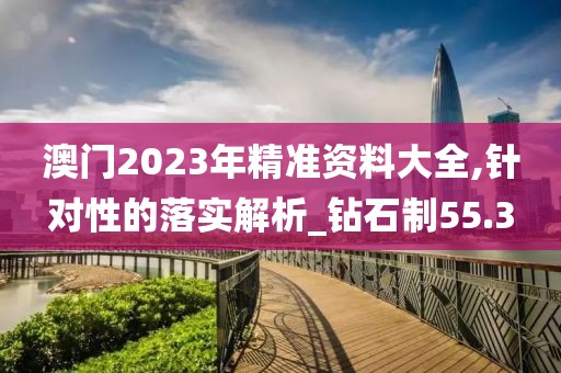 澳門2023年精準資料大全,針對性的落實解析_鉆石制55.3