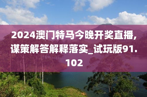 2024澳門特馬今晚開獎直播,謀策解答解釋落實_試玩版91.102