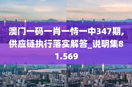 澳門一碼一肖一恃一中347期,供應鏈執行落實解答_說明集81.569