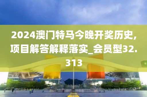 2024澳門特馬今晚開獎歷史,項(xiàng)目解答解釋落實(shí)_會員型32.313