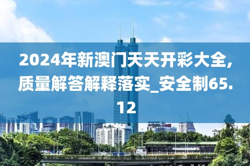 2024年新澳門(mén)天天開(kāi)彩大全,質(zhì)量解答解釋落實(shí)_安全制65.12