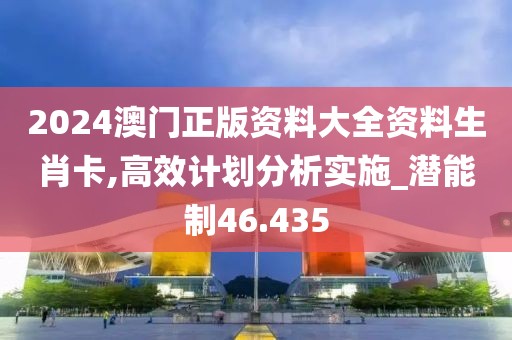 2024澳門正版資料大全資料生肖卡,高效計劃分析實施_潛能制46.435