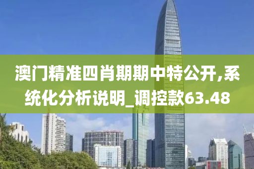 澳門精準四肖期期中特公開,系統化分析說明_調控款63.48