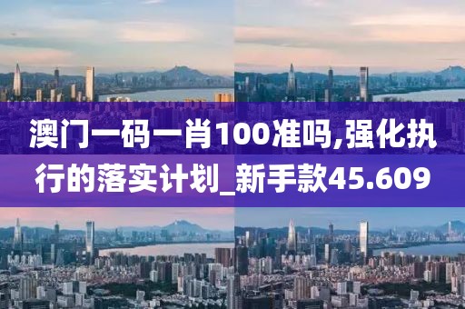 澳門一碼一肖100準嗎,強化執行的落實計劃_新手款45.609