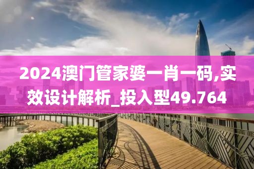 2024澳門管家婆一肖一碼,實效設計解析_投入型49.764