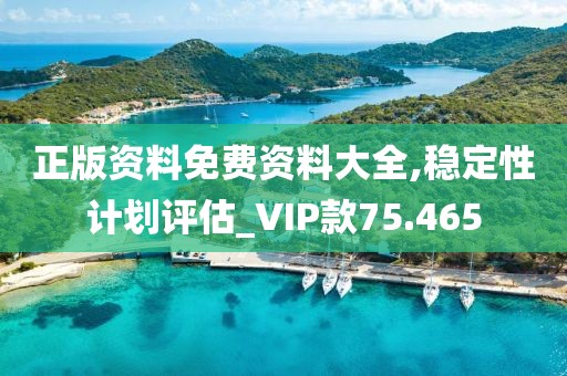 正版資料免費資料大全,穩定性計劃評估_VIP款75.465