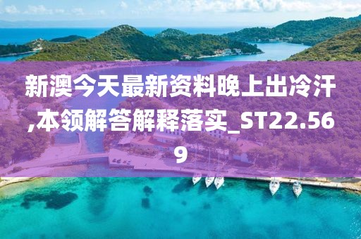 新澳今天最新資料晚上出冷汗,本領解答解釋落實_ST22.569