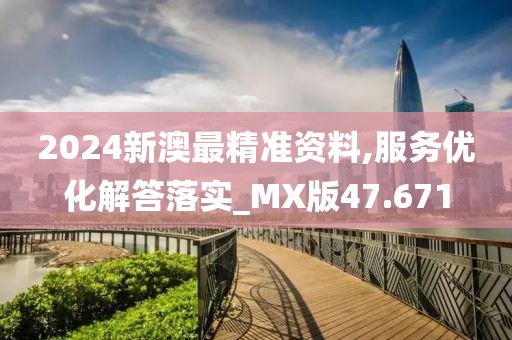 2024新澳最精準資料,服務優化解答落實_MX版47.671