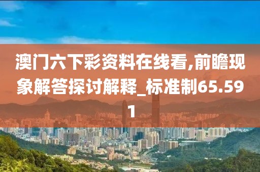 澳門六下彩資料在線看,前瞻現象解答探討解釋_標準制65.591