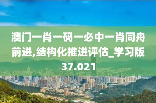 澳門一肖一碼一必中一肖同舟前進,結構化推進評估_學習版37.021