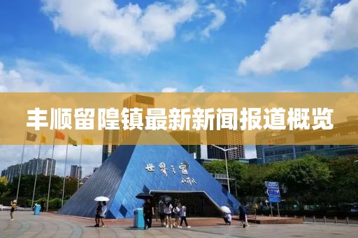 豐順留隍鎮最新新聞報道概覽