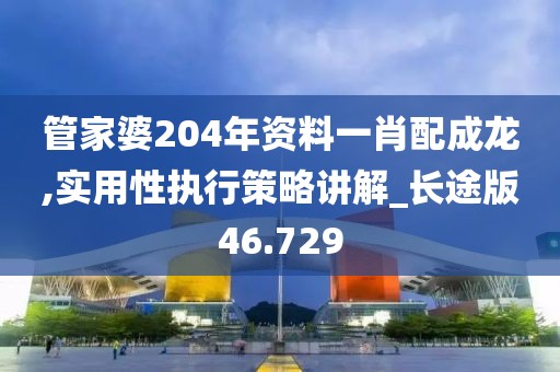 管家婆204年資料一肖配成龍,實(shí)用性執(zhí)行策略講解_長途版46.729