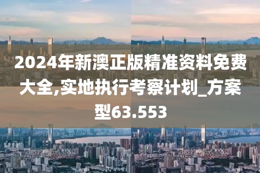 2024年新澳正版精準(zhǔn)資料免費(fèi)大全,實(shí)地執(zhí)行考察計(jì)劃_方案型63.553