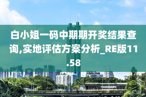 白小姐一碼中期期開(kāi)獎(jiǎng)結(jié)果查詢,實(shí)地評(píng)估方案分析_RE版11.58