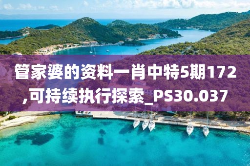 管家婆的資料一肖中特5期172,可持續執行探索_PS30.037