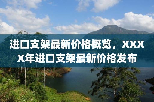 進口支架最新價格概覽，XXXX年進口支架最新價格發布