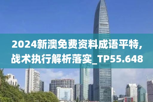 2024新澳免費資料成語平特,戰術執行解析落實_TP55.648