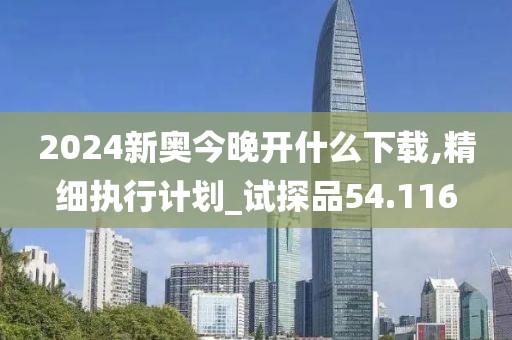 2024新奧今晚開什么下載,精細(xì)執(zhí)行計(jì)劃_試探品54.116